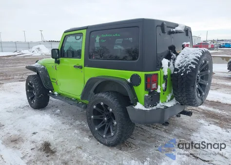 2013 Jeep Wrangler Sport from USA, damaged, VIN 1C4AJWAG3DL527292